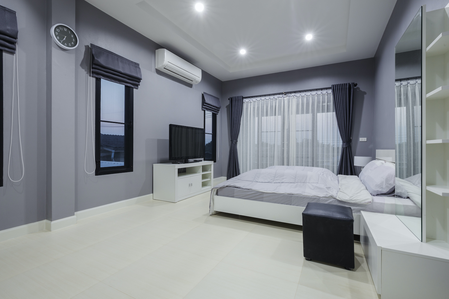 Modern bedroom interior Modern bedroom interior